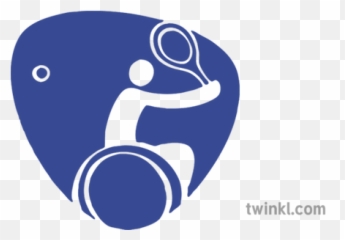 Wheelchair Tennis Logo Illustration - png