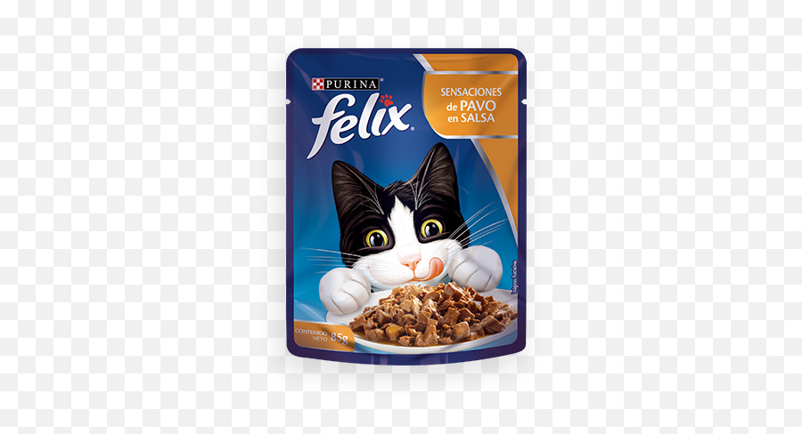 Felix Gravy Sensations Turkey In 85g - Felix Pouch Atun Png,Felix The Cat Png