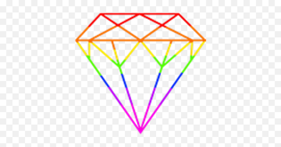 Diamond Clipart Rainbow - Geometric Drawing 3d Diamond Png,Diamond Clipart Png