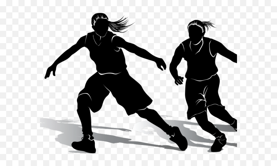 Girls Basketball Cliparts - Girl Basketball Player Vector Girls Playing Basketball Clipart Png,Basketball Clipart Png