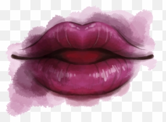 Lip Drawing Watercolor Painting - Sexy Lips Png 1600x1600 Lip Tint Background Design,Lip Png