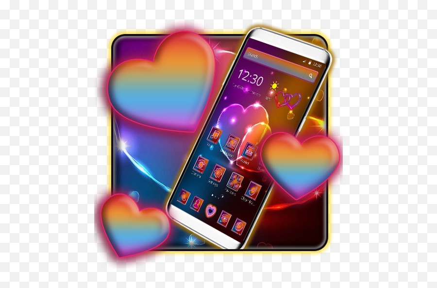 Amazoncom Neon Heart U0026 Sparkling 2d Theme Appstore - Smartphone Png,Neon Heart Png