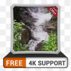 Free Cool Waterfall Hd - Decorate your room with Beautiful Scenery on HDR 4K TV 8K and Fire Devices as wallpaper Decoration for Christmas 8k Resolution png