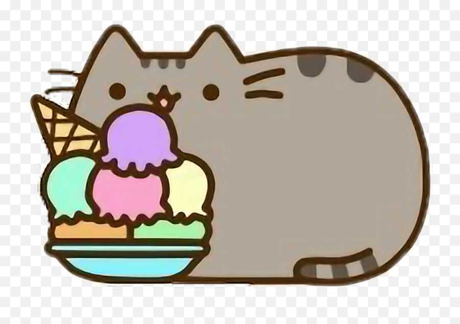 Pusheen Dog Ice Cat Mammal Hq Png Image - Pusheen Eating Ice Cream,Pusheen Transparent