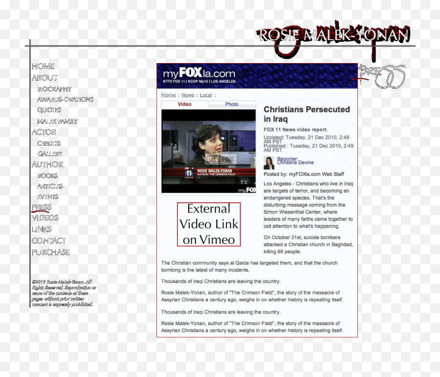 Press Rosie Malek - Yonan On Fox News Web Page Png,Fox News Logo Transparent