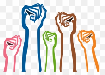 Transparent Freedom Clipart - Raised Fists Png