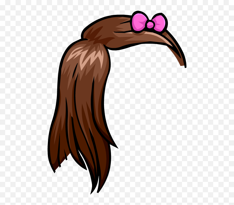 Club Penguin Animation Hair - Cartoon Girl Hair Transparent Png,Cartoon Hair Png
