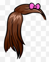Club Penguin Animation Hair - Cartoon Girl Transparent png