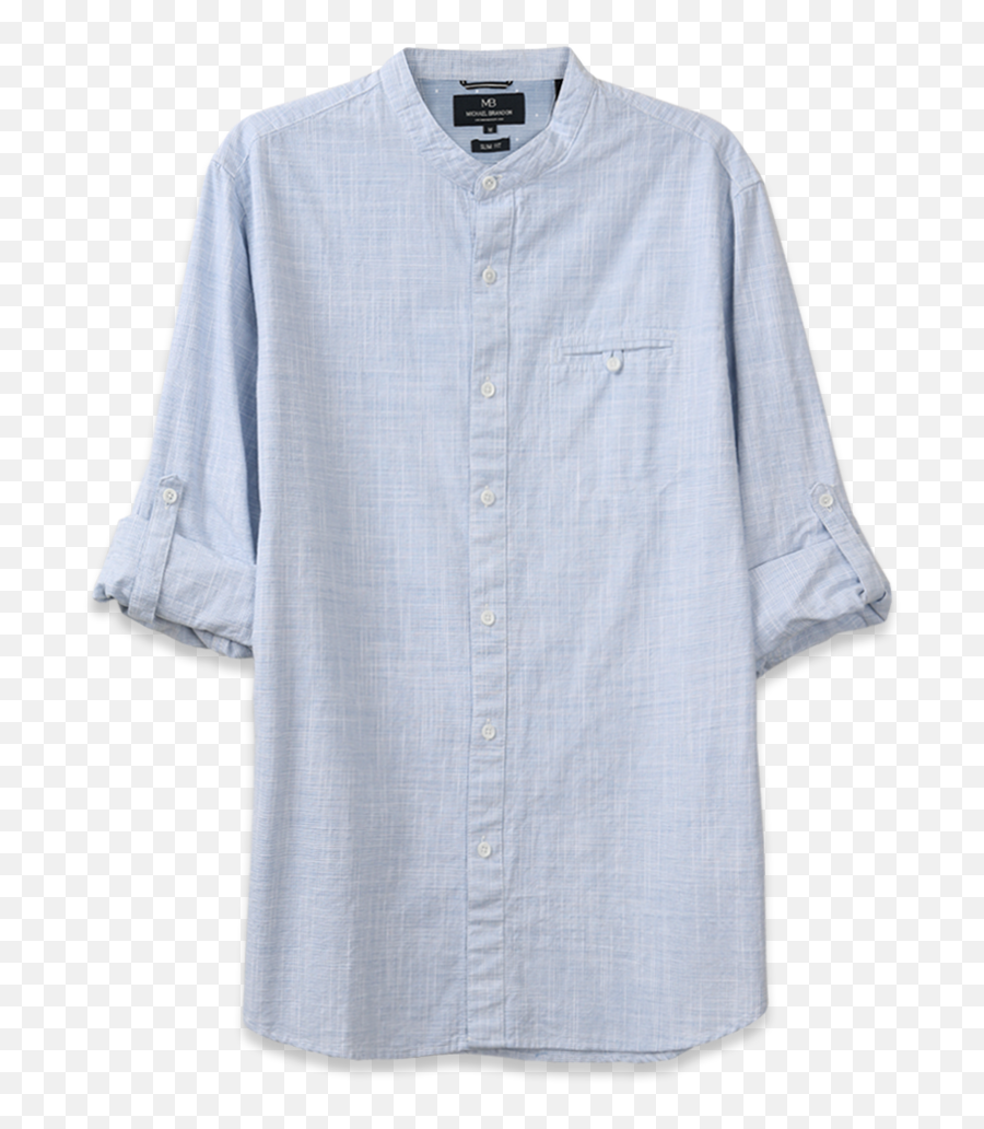 Download Collarless Crosshatch Shirt Png