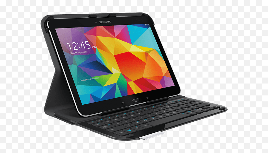 Ultrathin Keyboard Folio For Samsung Galaxy Tab 4 Or - Logitech Ultrathin Keyboard Folio Png,Samsung Tablet Png