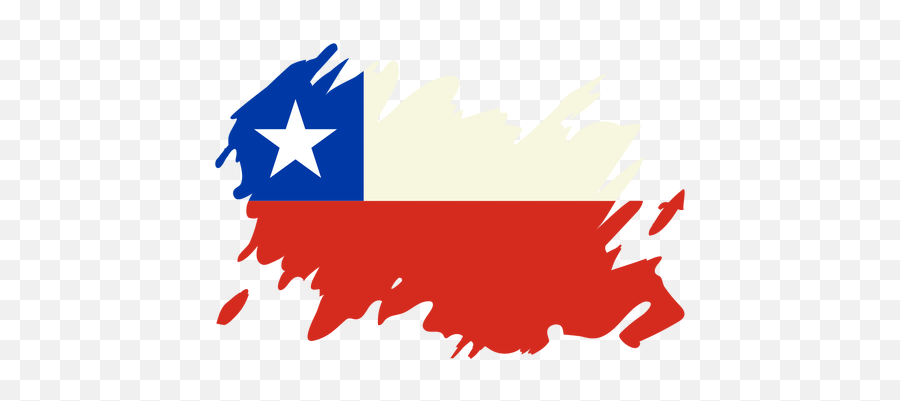 Chile Brushy Flag Design - Vector Graphics Png,Chile Flag Png