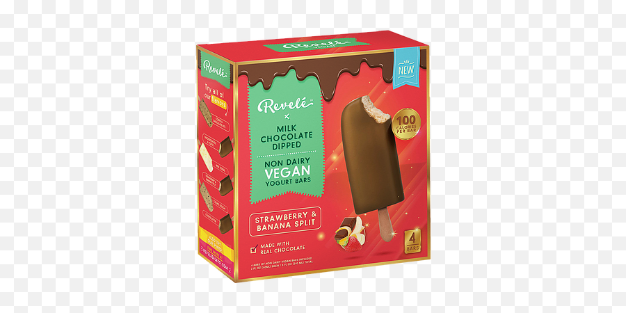 Milk Chocolate Dipped Strawberry U0026 Banana Split Bar 1 - Chocolate Png,Banana Split Png