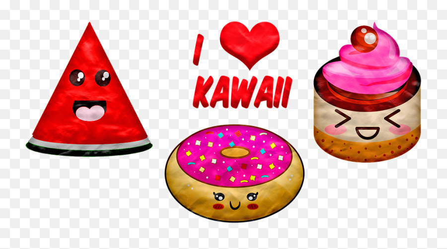 Watermelon Donut Cake - Free Image On Pixabay Girly Png,Kawaii Heart Png
