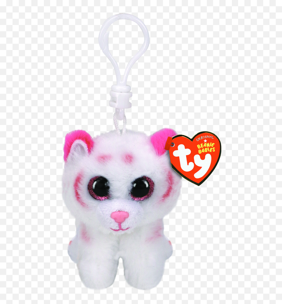 Tabor The Pink And White Tiger Clip Beanie Boo - Ty Beanie Boo Tabor Png,White Tiger Png