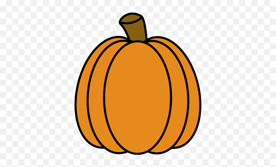 Pumpkin Clipart - Transparent Pumpkin Outline Png,Pumpkin Emoji Png