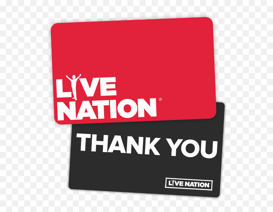 Red Gift Card - Live Nation Gift Card Png,Live Nation Logo Png