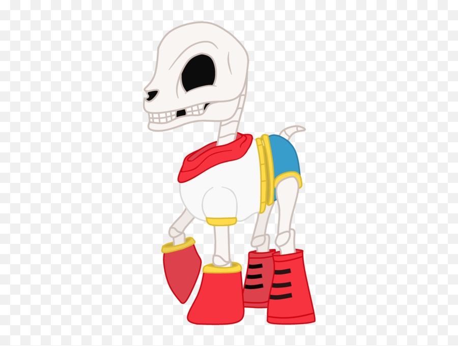Ponified Pony Safe Scarf Shoes - Fictional Character Png,Undertale Papyrus Png