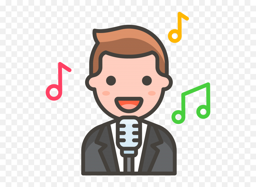 Hd Man Singer Png Transparent Emoji - Office Worker Png,Man Emoji Png