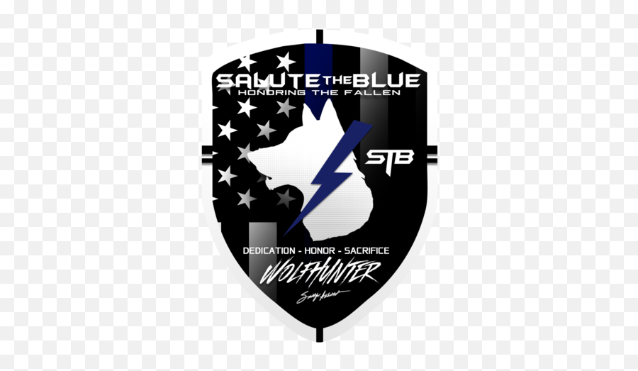 Stb Law U0026 Order Skull Die - Cut Sticker Salute The Blue Logo Png,Blue Wolf Logo