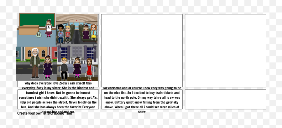 School Storyboard By Brennabanana4321 - For Adult Png,Snow Falling Transparent