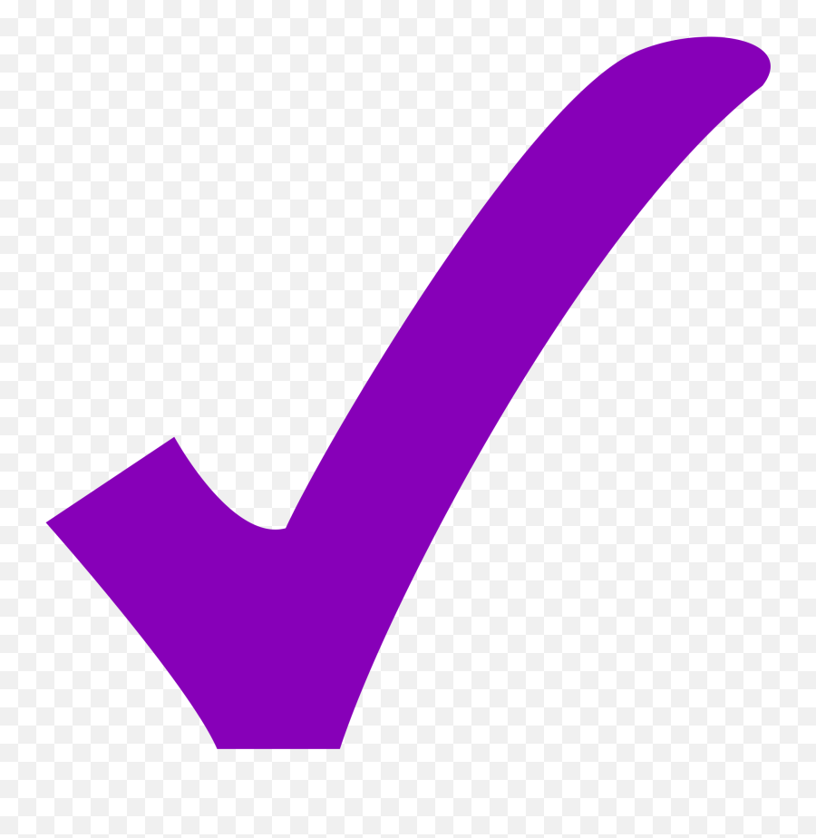 Purple Check - Purple Check Png,Check Marks Png