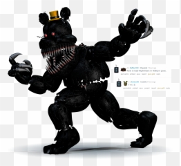 Renderso Some People Wanted Nightmare - Black Nightmare Freddy Png,Ridley Png