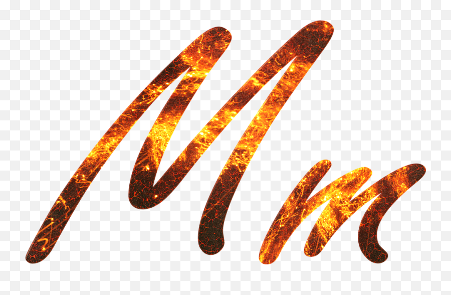 Letter M Fire - Mm Letter Png,Fire Embers Png