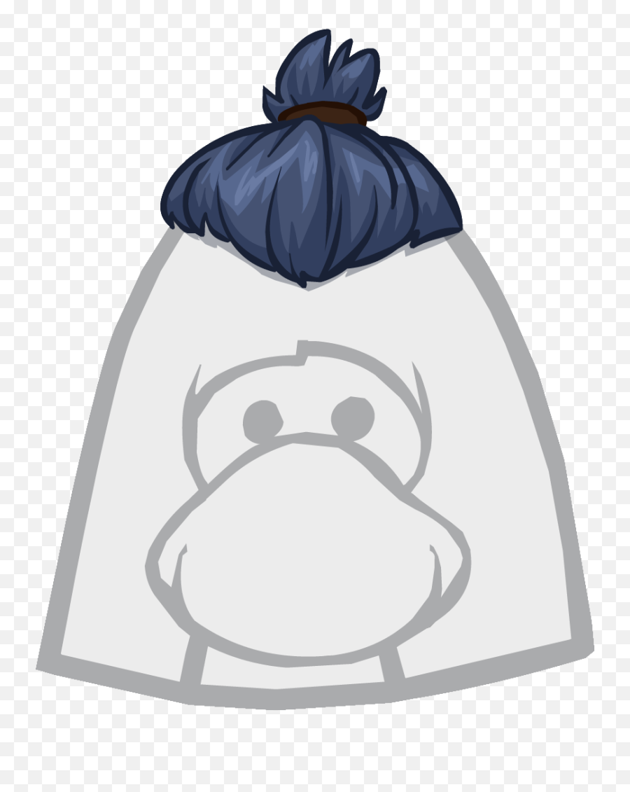 Download The Top Knot Icon - Club Penguin Top Knot Png Png Princess Leia Buns Clipart,Top Icon Png