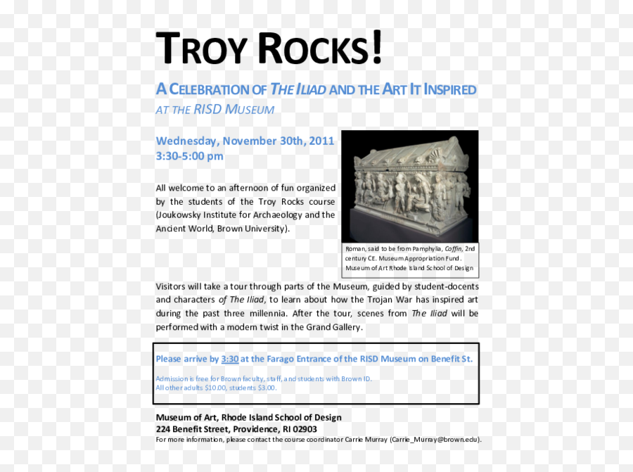 Pdf Troy Rocks An Undergraduate Course - Architecture Png,Brown University Logo Png