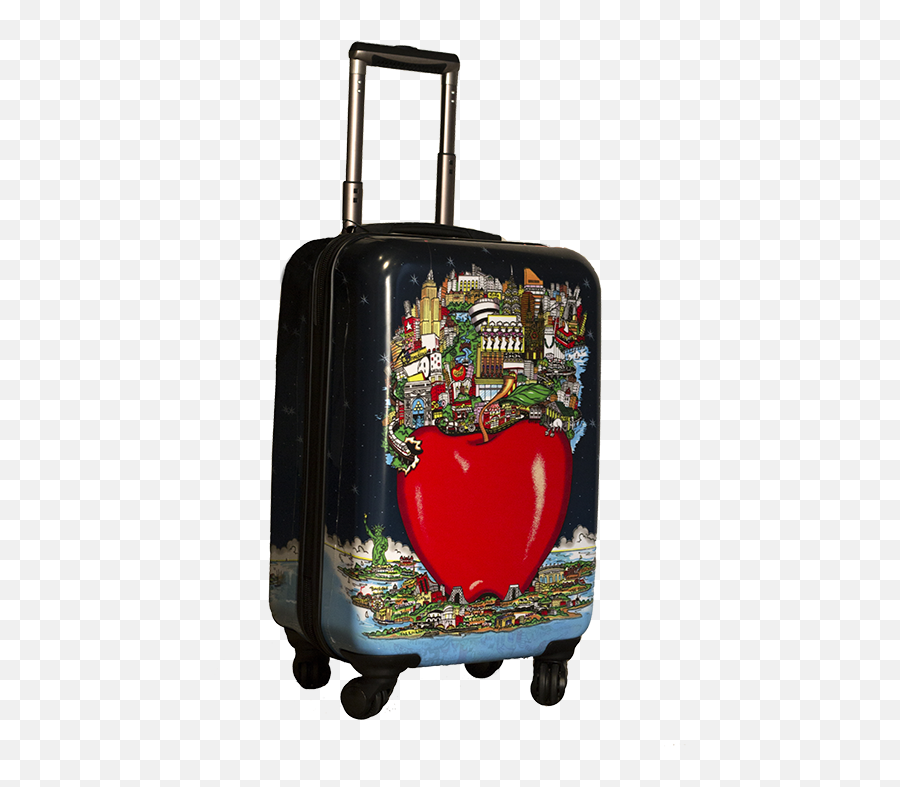 Unique Luggage Colorful U0026 Fun Printed Art - Vertical Png,Big Apple Icon