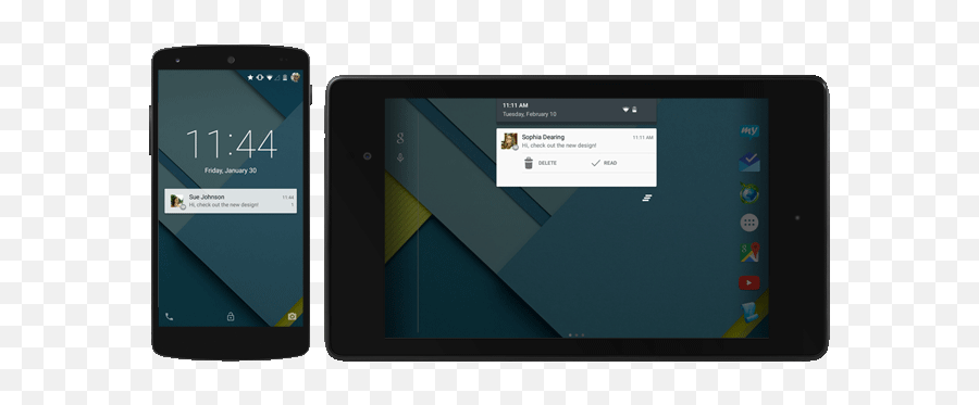 Material Design Has Come To Mysms Blog - Language Png,Android Material Design Notification Icon