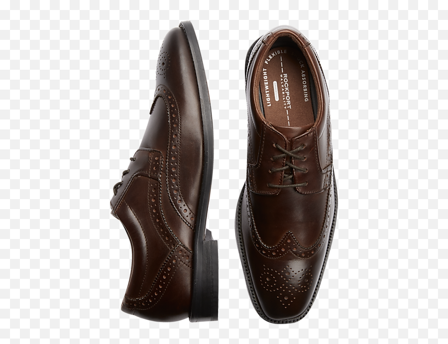 Rockport Smart Cover Brown Wingtip Shoes - Lace Up Png,Rockport Icon