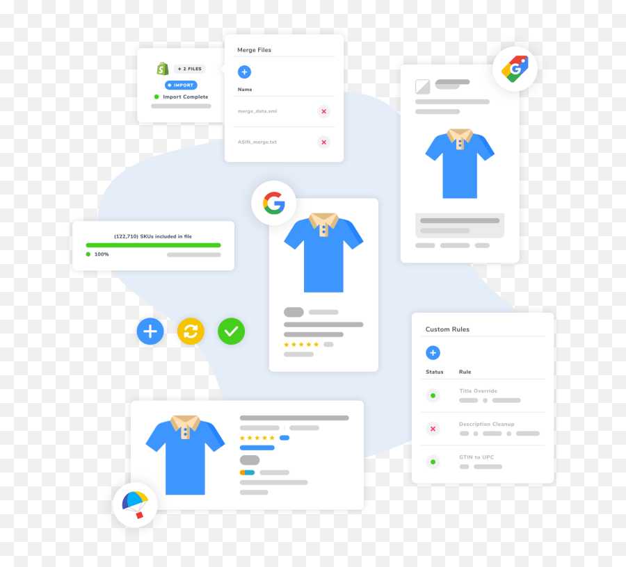 Product Data Feed What Are They U0026 How To Create One Easily - Google Shopping Feed Optimization Png,Merge Icon Google Sheets