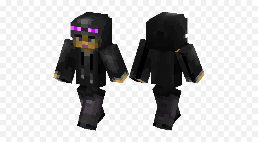 Enderman Custome Minecraft Skin Hub - Minecraft Zombie In Drowned Png,Minecraft Enderman Png