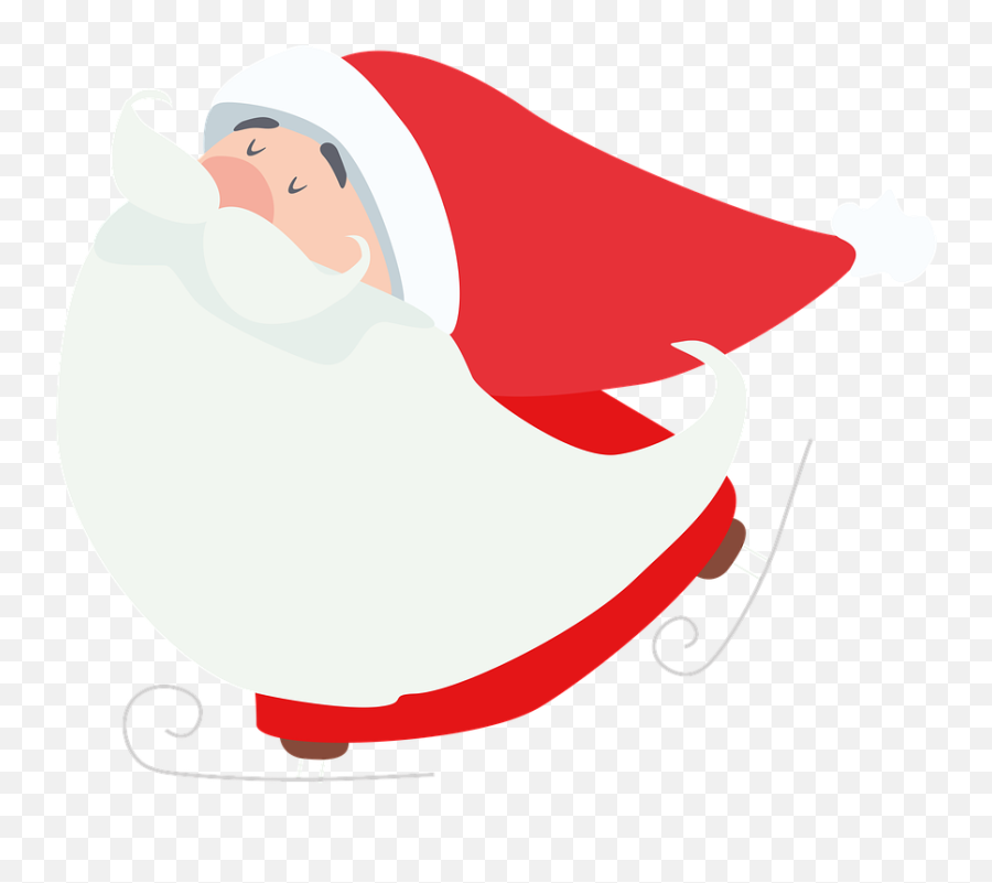 Father Frost New Year Skates - Free Vector Graphic On Pixabay Fictional Character Png,New Year Icon Vector