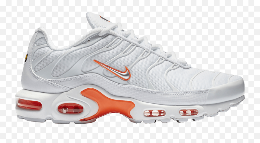 Nike Tns White And Orange png 