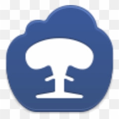 Nuclear Explosion Clipart Blue Transparent - Facebook png