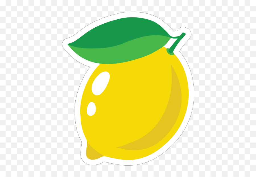 Whole Lemon Sticker - Clip Art Png,Apple Logo Sticker