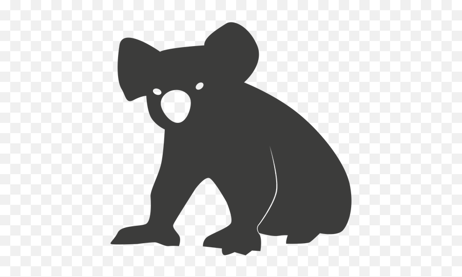 Koala Leg Ear Nose Silhouette Animal - Coala Silhuetta Png,Nose Transparent Background
