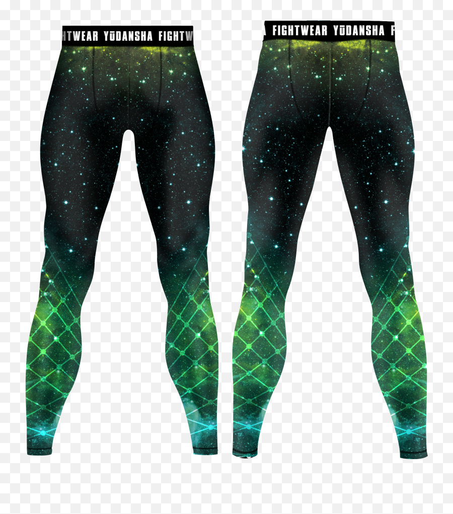 Download Hd Vitruvian Man Galaxy Compression Pants - Tights Tights Png,Vitruvian Man Png