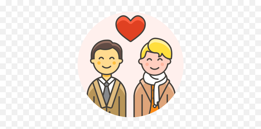 Couple Gay Love Icon - Couple Break Up Cartoon Png,Gay Png