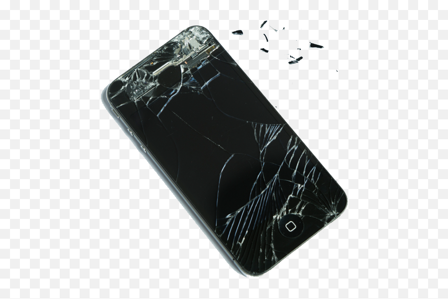 Cracked Iphone Transparent Png - Glass Iphone Crack Png,Broken Iphone Png