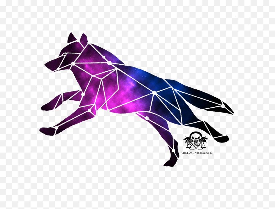 Wolf Outline Png - Tattoo Lupus Star Sign,Wolf Outline Png