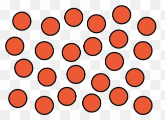 Particle Clipart Matter Energy - Arrangement In Gas png