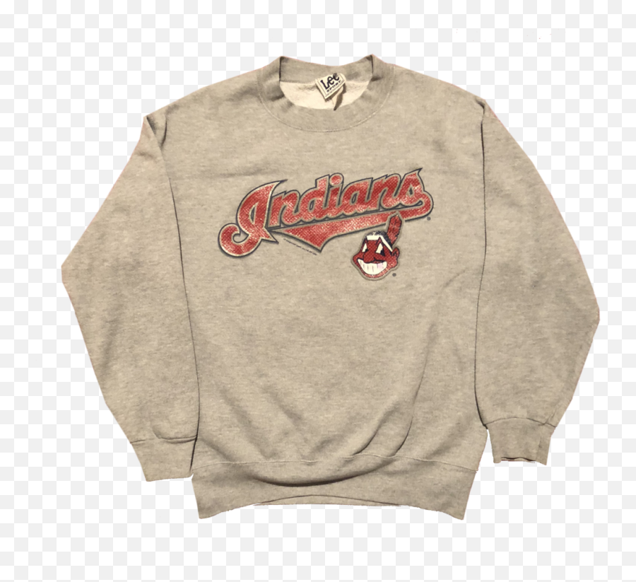 Download 2002 Mlb Cleveland Indians Chief Wahoo Grey - Sweatshirt Png,Cleveland Indians Logo Png