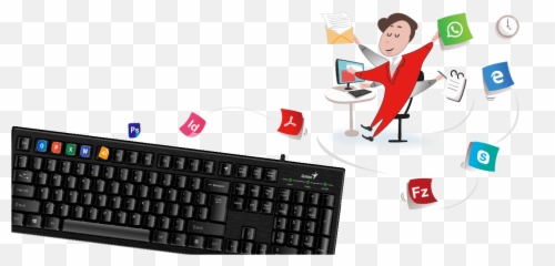 Genius Touch Pen Mouse Keyboard Headset Speaker - Gold Keyboard Png,Keyboard And Mouse Png