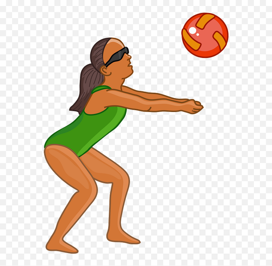 Volleyball Player Clipart - Cartoon Png,Volleyball Player Png