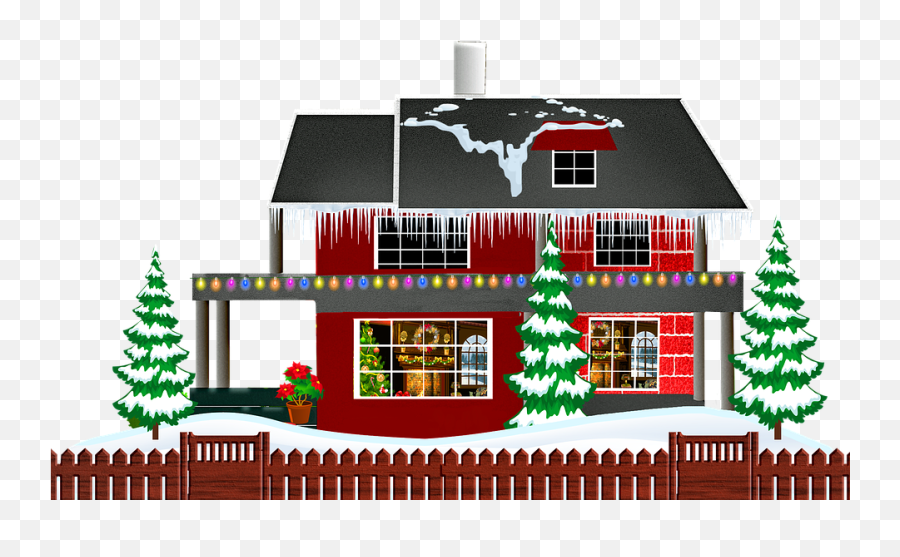 Winter House Christmas Snow - Free Image On Pixabay House Png,Christmas Snow Png