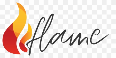 Flame Logo Without Tag - transparent background Calligraphy png