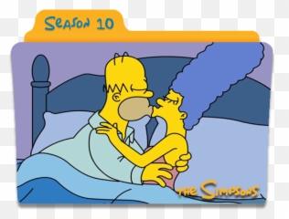 The Simpsons Season 10 Icon Folder Iconset Nellanel - Homer And Marge png